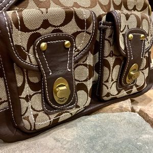 Coach monogram shoulder bag